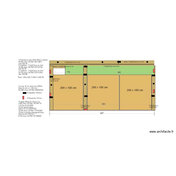  terrasse arche 05. Plan de 
