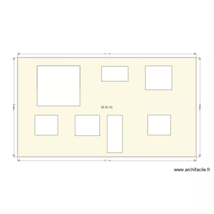 fa&ccedil;ade sud 3. Plan de 