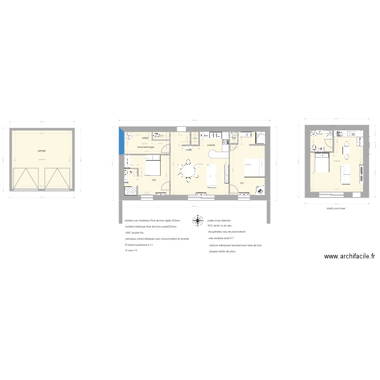 maison80m2 a. Plan de 0 pièce et 0 m2