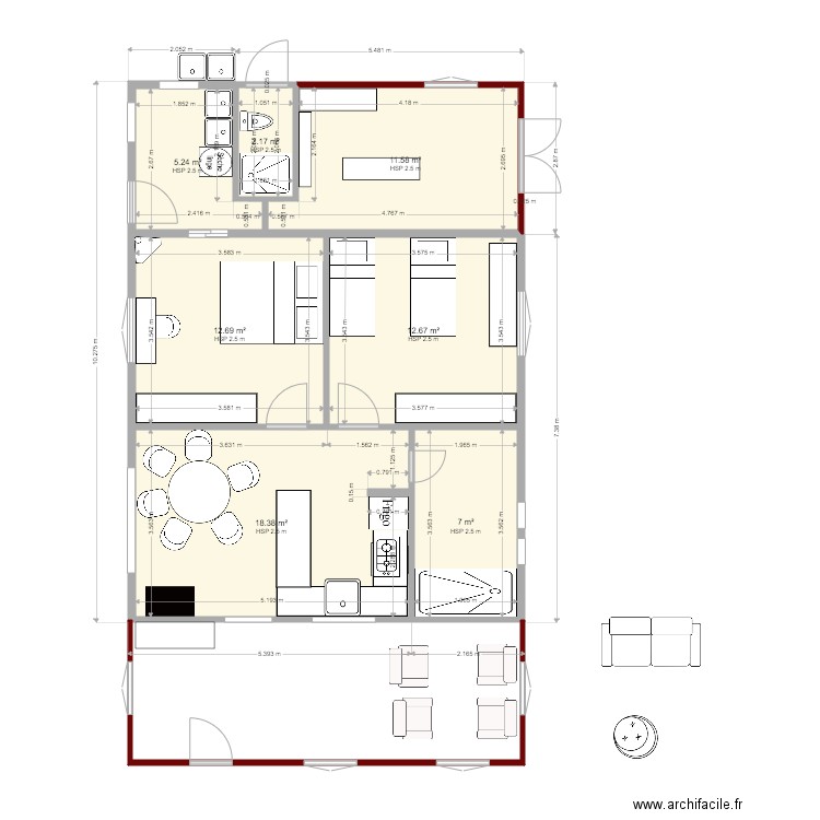 Casa Ian no lugar3. Plan de 0 pièce et 0 m2