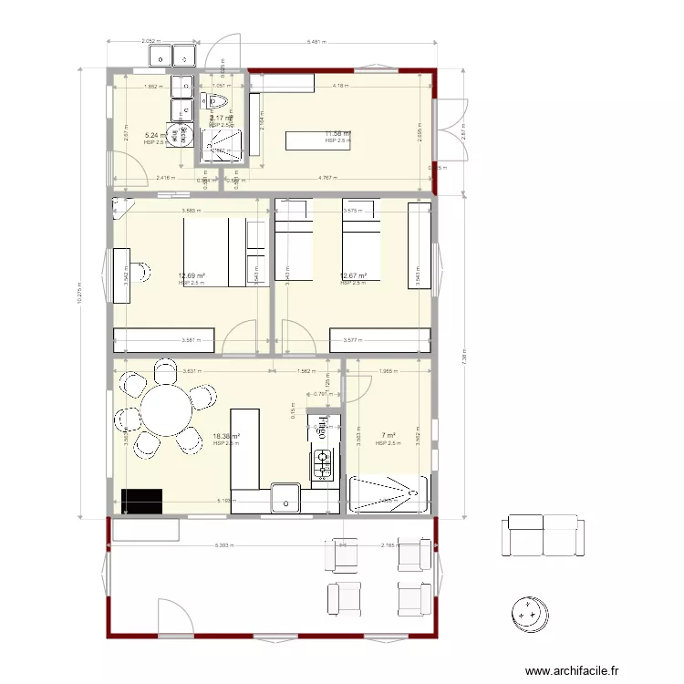 Casa Ian no lugar3. Plan de 