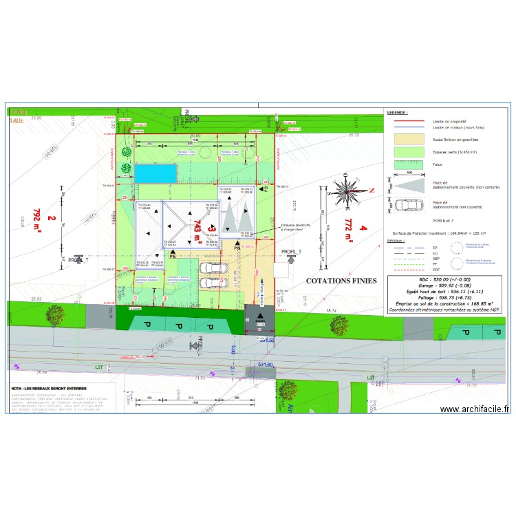 Plan-Masse-Piscine-1. Plan de 0 pièce et 0 m2