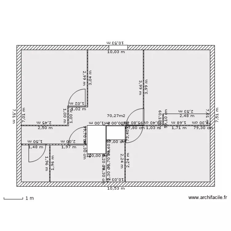 l'&eacute;tage. Plan de 