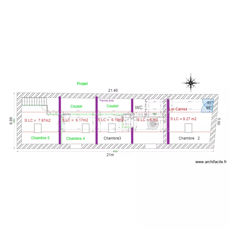 KB Projet chambre. Plan de 