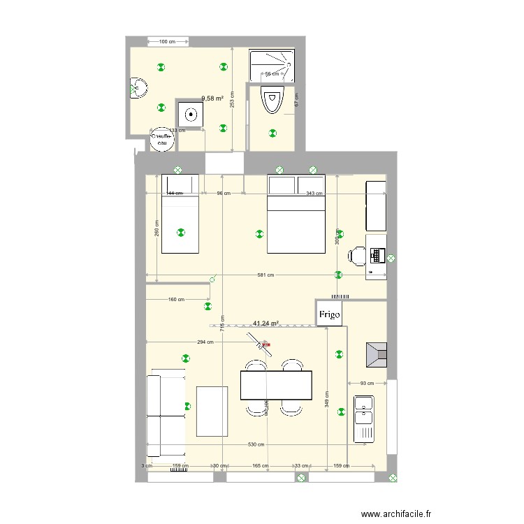 appartement projet 1. Plan de 0 pièce et 0 m2