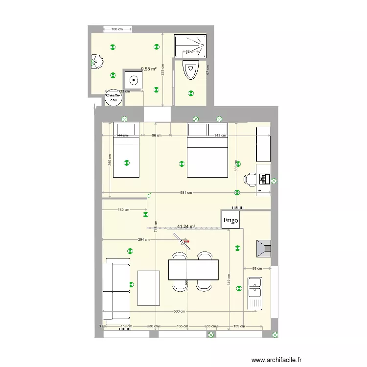 appartement projet 1. Plan de 