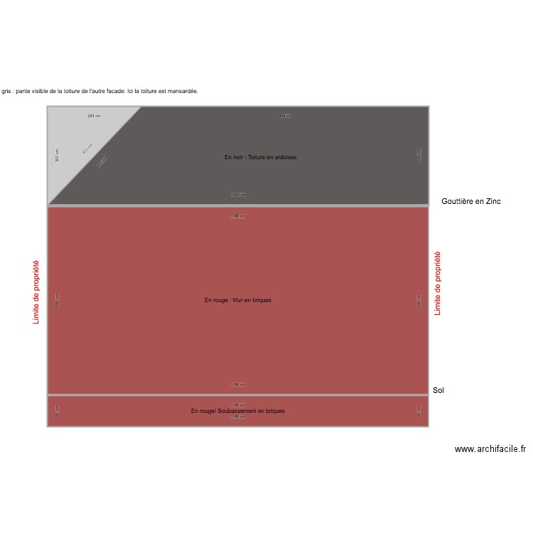 Plan facade SUD et toiture 2. Plan de 0 pièce et 0 m2