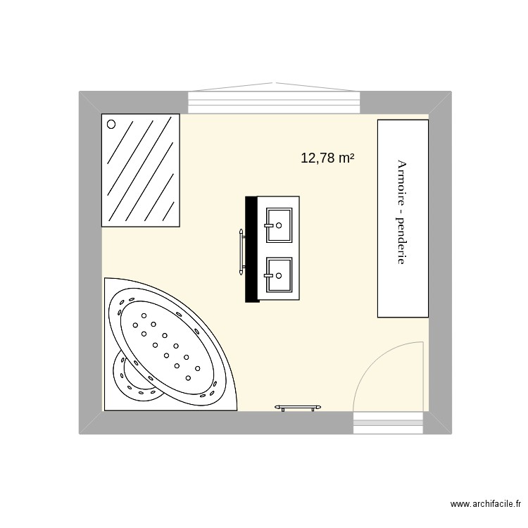 salle de bain maison n4. Plan de 0 pièce et 0 m2