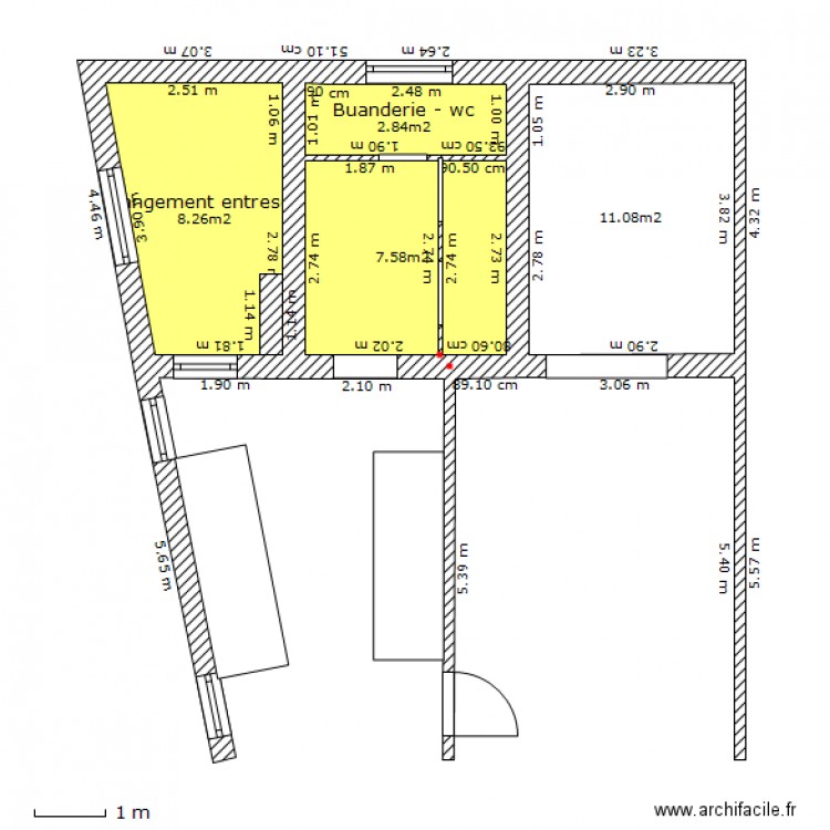 Consolation ENTRESOL 1 / 2. Plan de 0 pièce et 0 m2