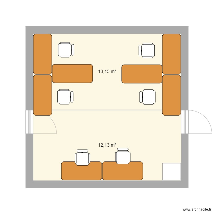 bureau com. Plan de 0 pièce et 0 m2