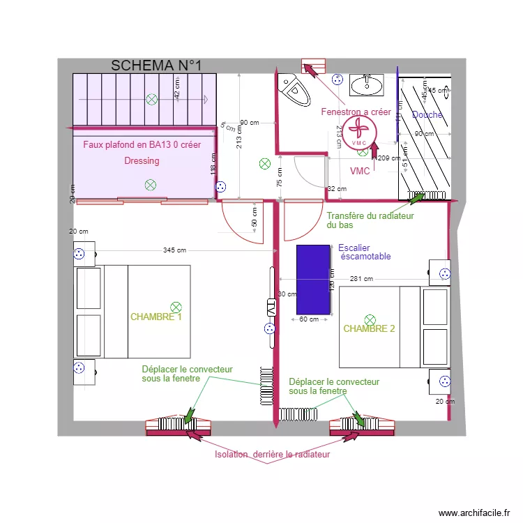 plan jean marc 1er etage. Plan de 