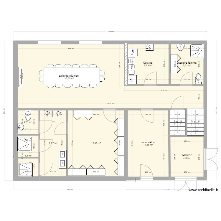 local Eu Nord sous sol -2. Plan de 0 pièce et 0 m2