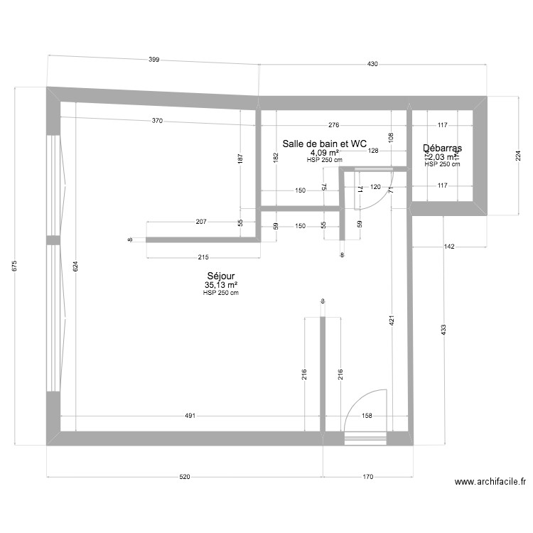 PLAN AURELIA HOME. Plan de 3 pièces et 41 m2