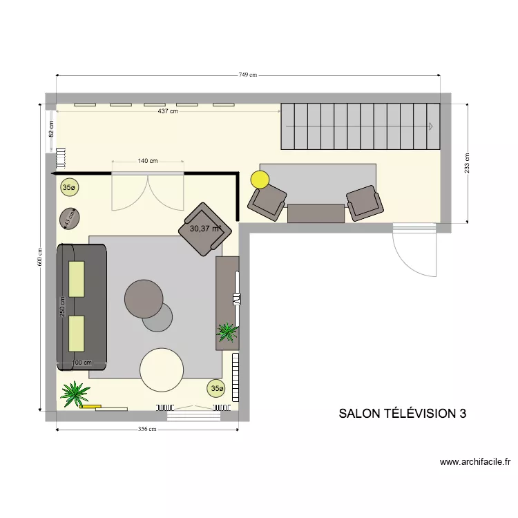 Salon T&eacute;l&eacute;vision 3. Plan de 