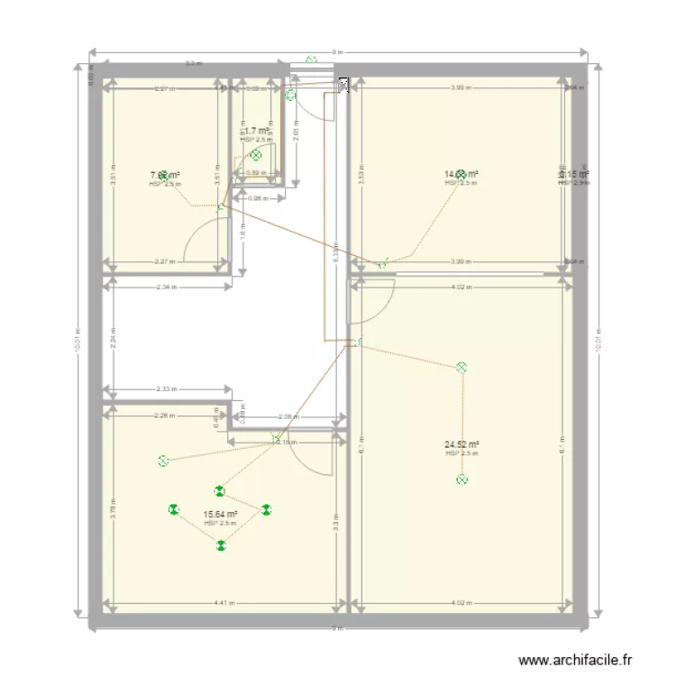 plan florianeeclairage rez chaussee. Plan de 