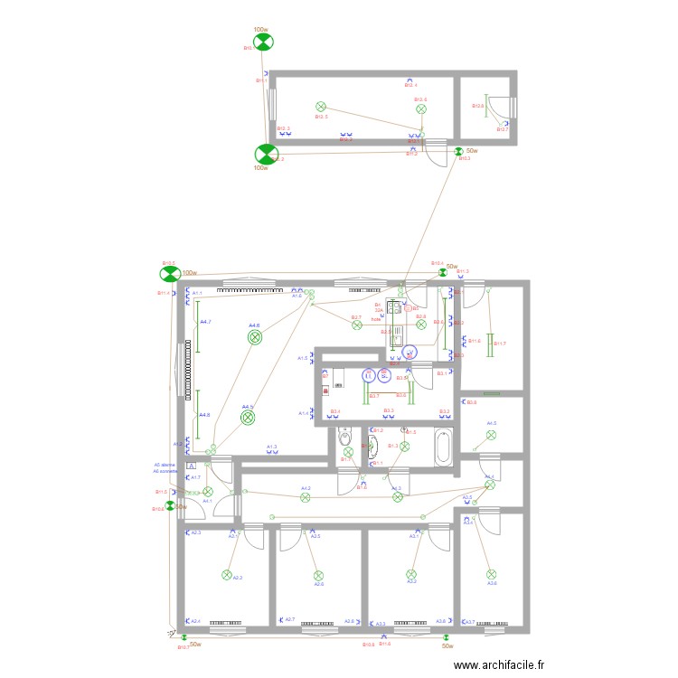 implantation electricte 23 09. Plan de 0 pièce et 0 m2