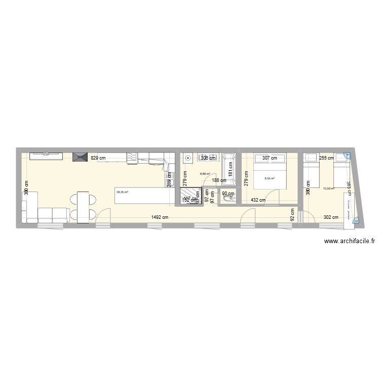 maison 1. Plan de 0 pièce et 0 m2