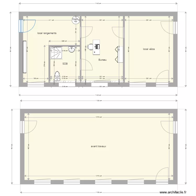 Lyon Cuire loge . Plan de 