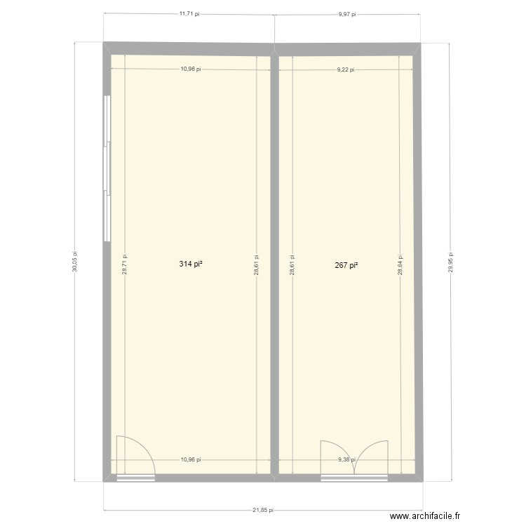 cabanon V1 tt. Plan de 0 pièce et 0 m2