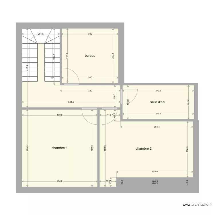 clerget &eacute;tage 1. Plan de 