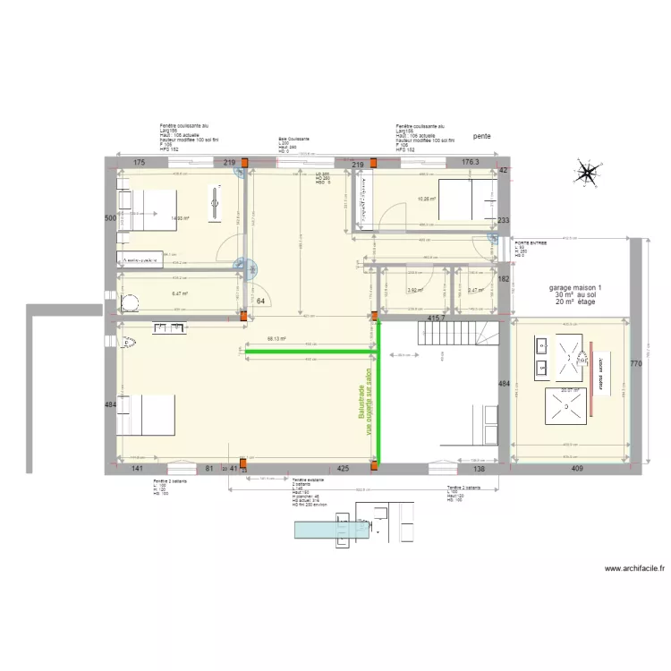  Ecurie etage  version Nicolas. Plan de 