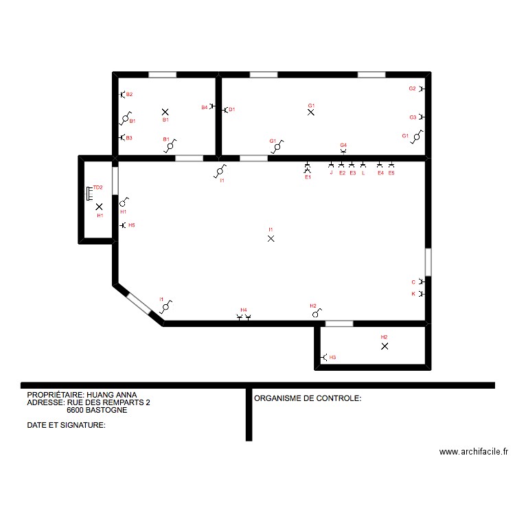 ANNA APPART 1. Plan de 0 pièce et 0 m2