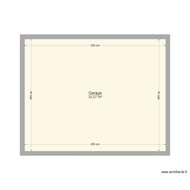 garage. Plan de 
