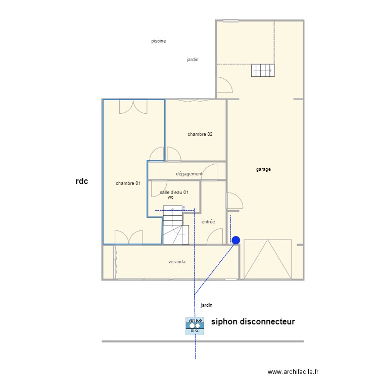 canet 1024 ass. Plan de 8 pièces et 108 m2