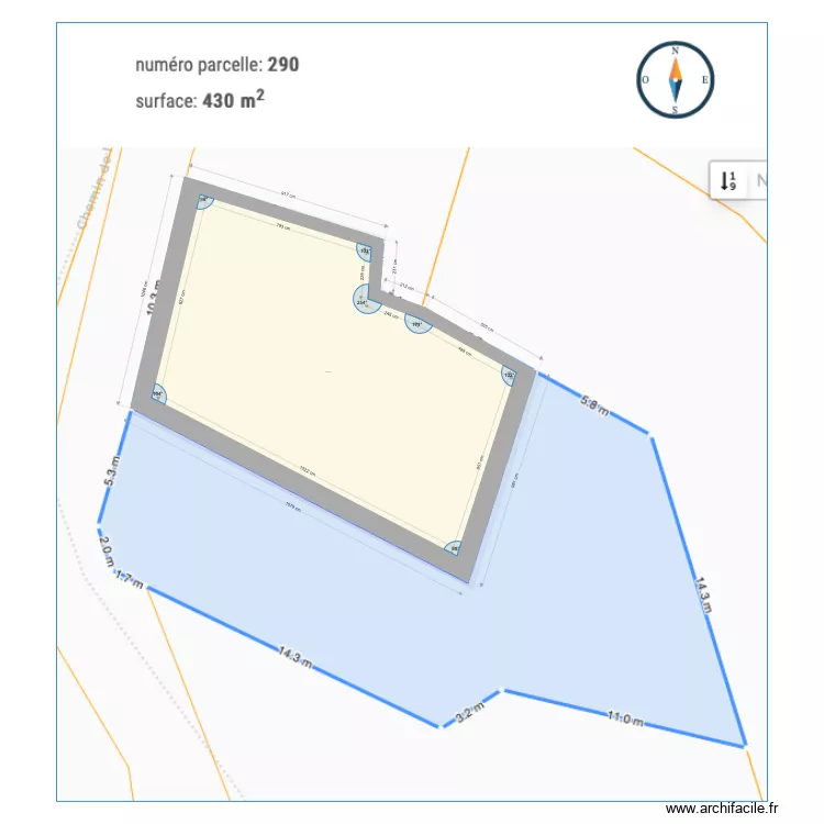 Plan cadastre. Plan de 