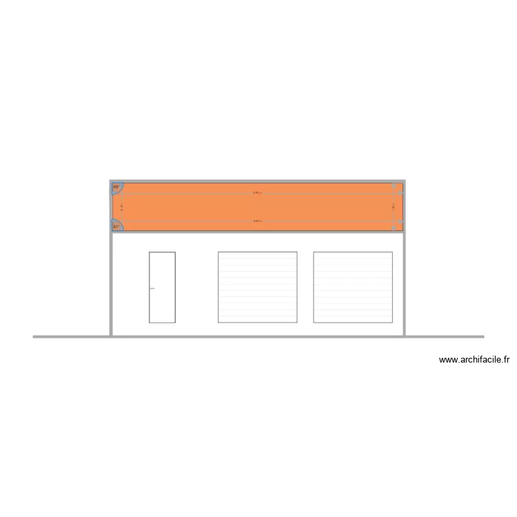 façade garage 1. Plan de façade garage 1. Plan de