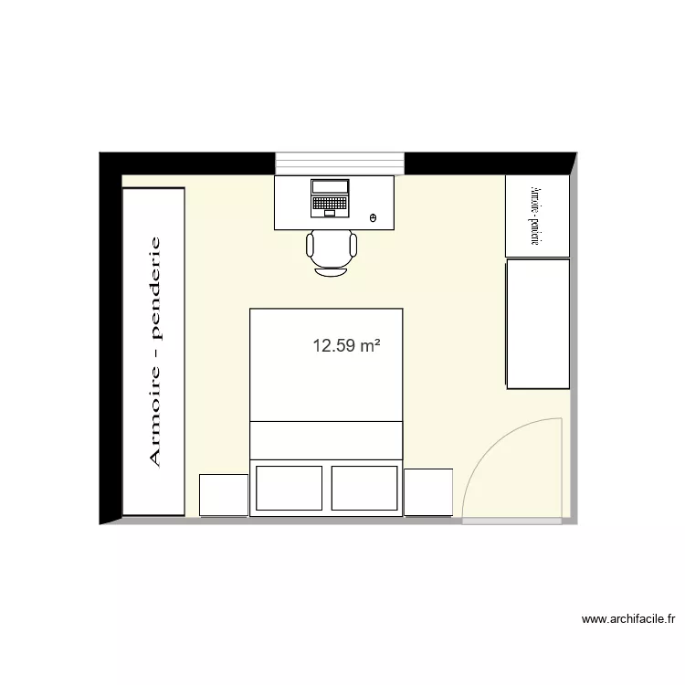 chambre 1. Plan de 