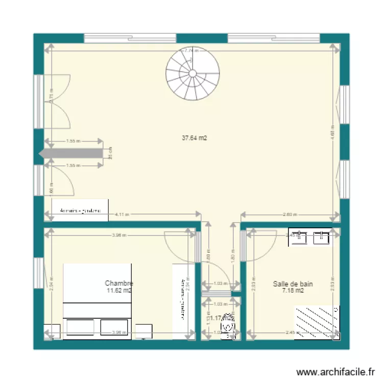 PETITE MAISON. Plan de 