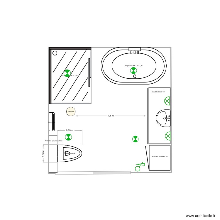 Projet_Diane B_4. Plan de 1 pièce et 7 m2