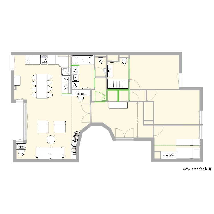 Plan Ariane et Jeremy FUTUR mobilier. Plan de 0 pièce et 0 m2
