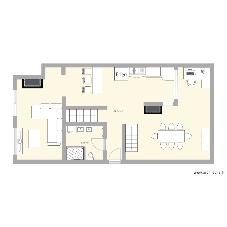 leernes. Plan de 0 pièce et 0 m2