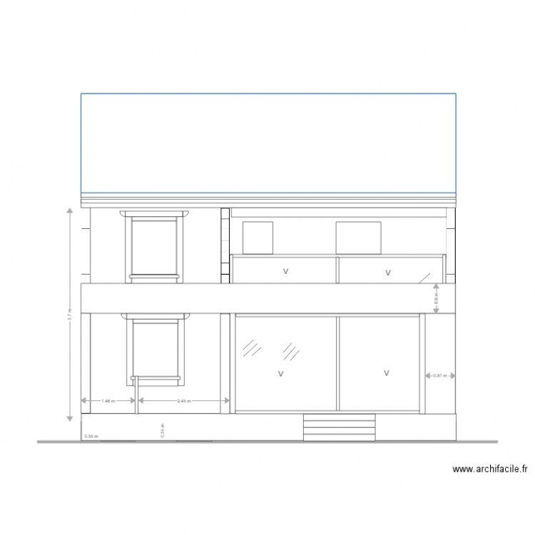 Facade Extension B. Plan de 0 pièce et 0 m2