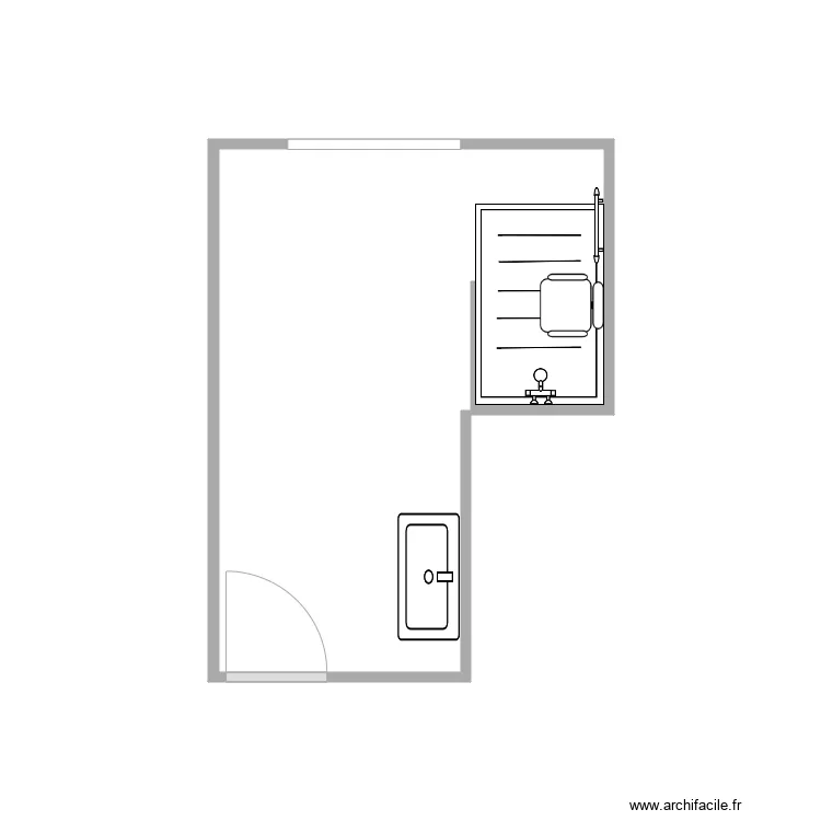 plan apr&egrave;s travaux Le Verge. Plan de 