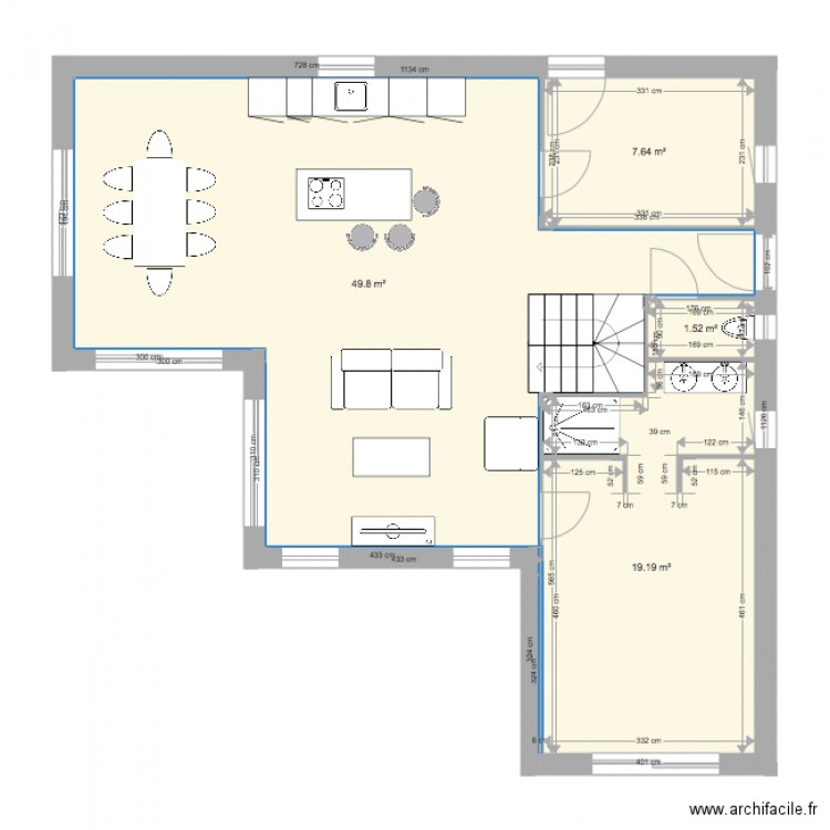 beguet rdc. Plan de 0 pièce et 0 m2