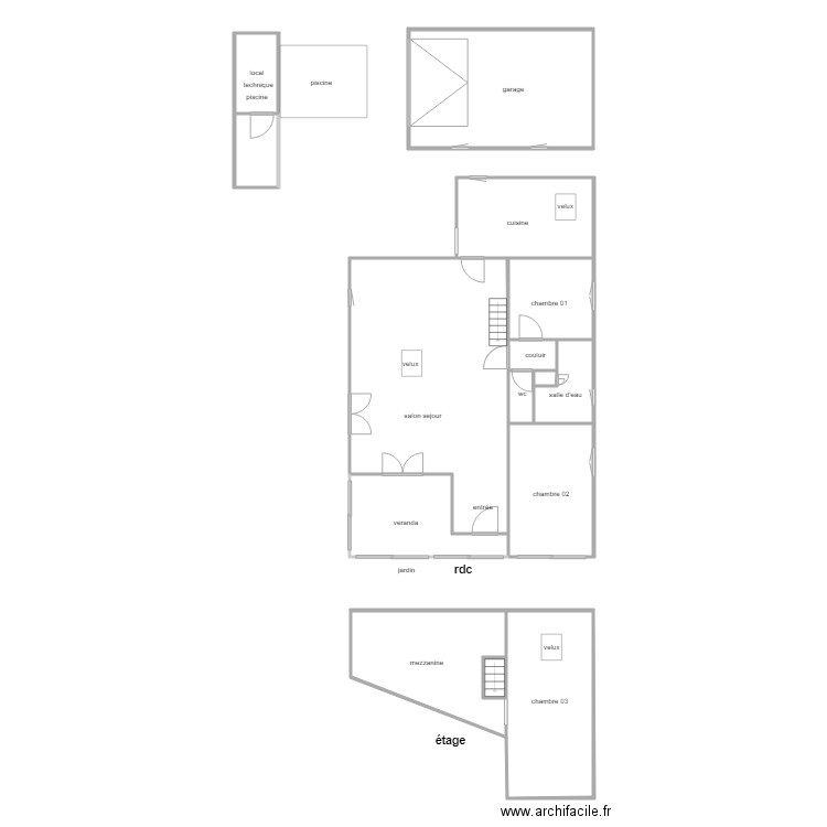 nerierre. Plan de 0 pièce et 0 m2