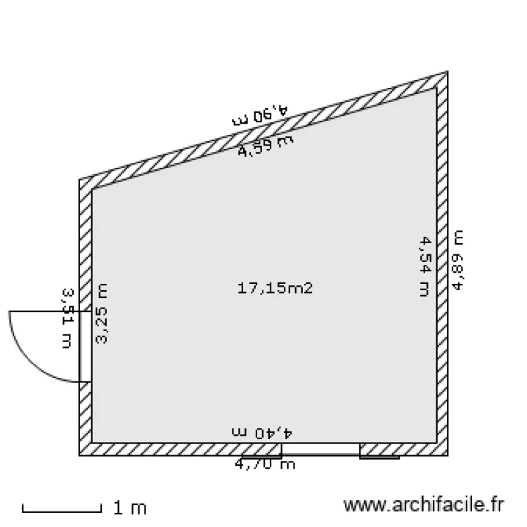 abri de jardin. Plan de 