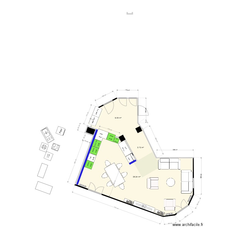 cuisine nouveau 4. Plan de 0 pièce et 0 m2