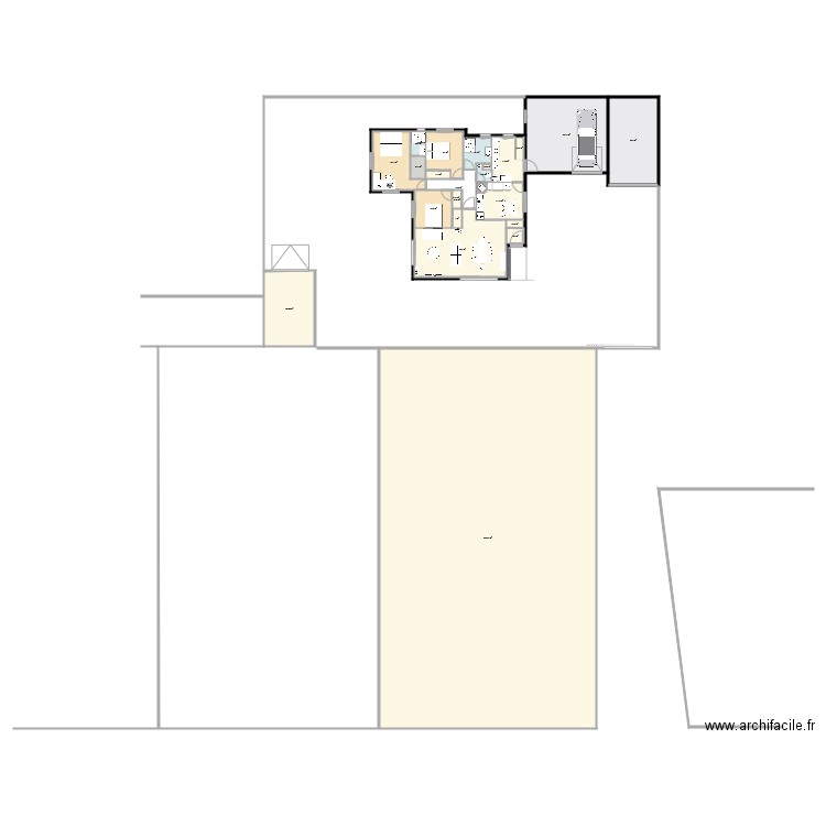 Projet. Plan de 23 pièces et 856 m2