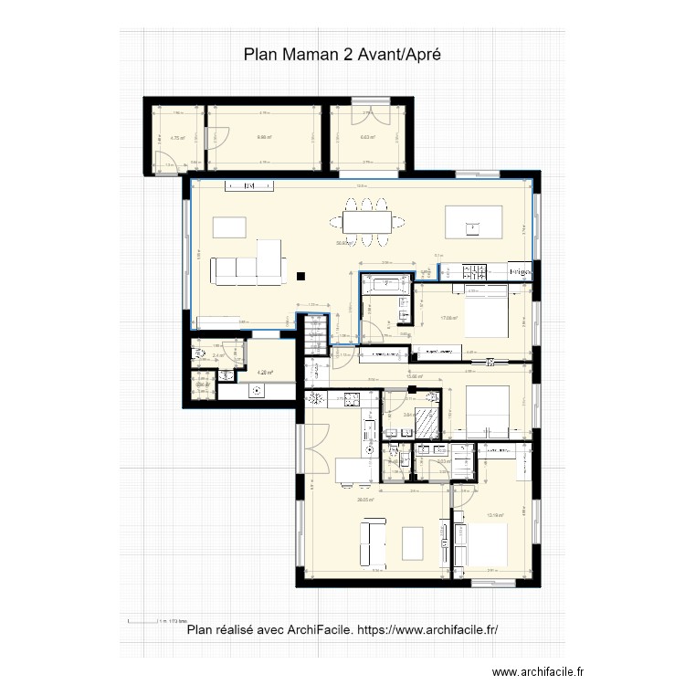 RDC fini. Plan de 0 pièce et 0 m2