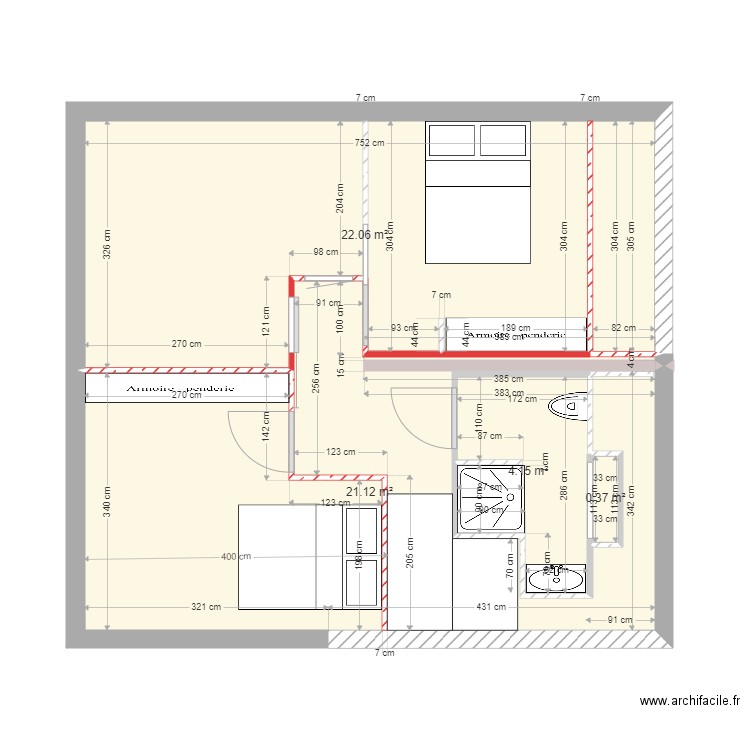 etage avril. Plan de 0 pièce et 0 m2