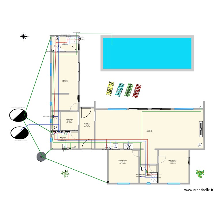 VILLA LAROMANA SANITAIRE . Plan de 0 pièce et 0 m2