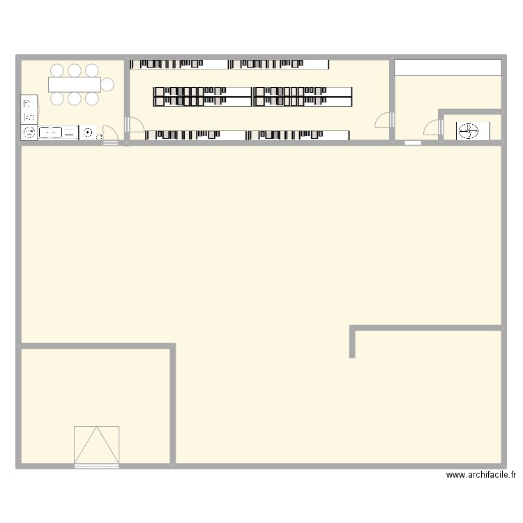 Garage Ford. Plan de 6 pièces et 540 m2