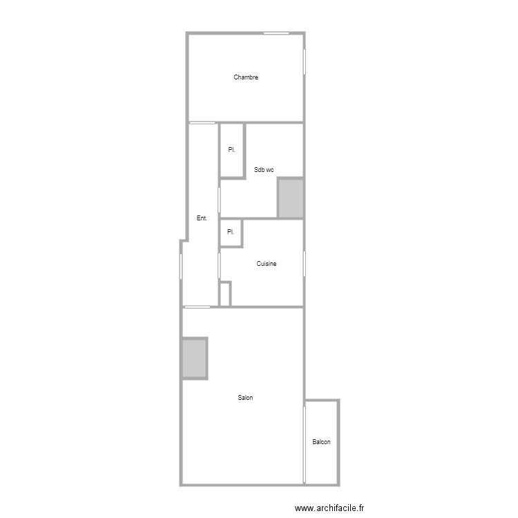 suau. Plan de 0 pièce et 0 m2