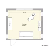 BUREAU AVEC CANAPE LIT