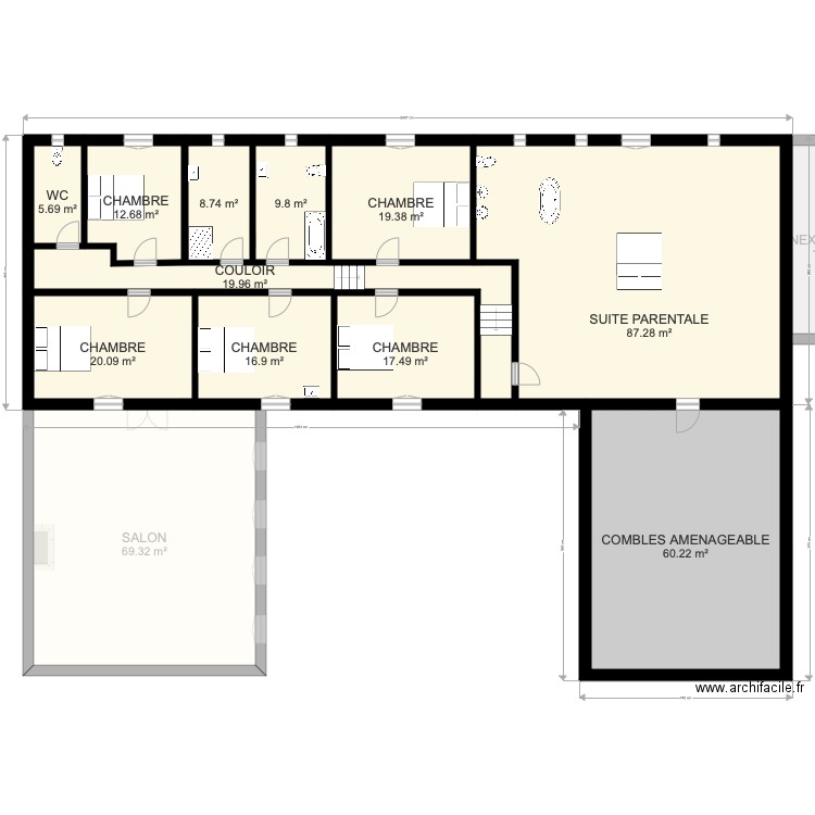 CASTAGNAC. Plan de 0 pièce et 0 m2