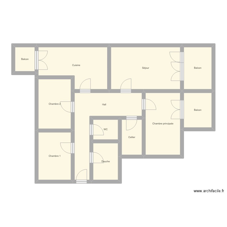Terreaux 27. Plan de 12 pièces et 101 m2